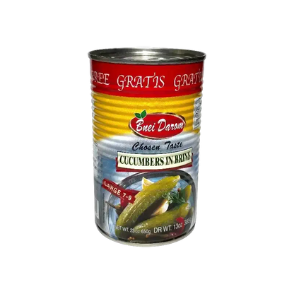 Pickled Cucumbers Bnei Darom in Brine, Large 7–9
