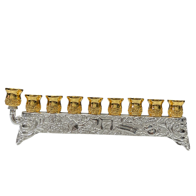 Chanukiah “Gold symbols”