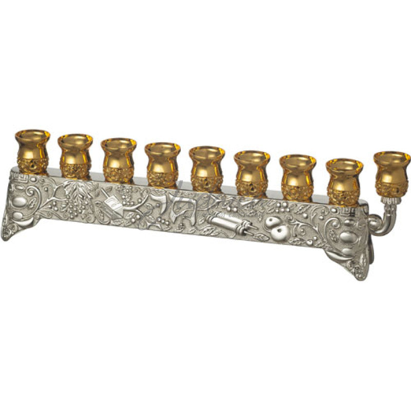 Chanukiah “Gold symbols”