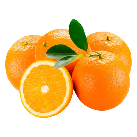 Fresh Oranges with Leaves — Juicy Sweet Citrus Fruit 100g