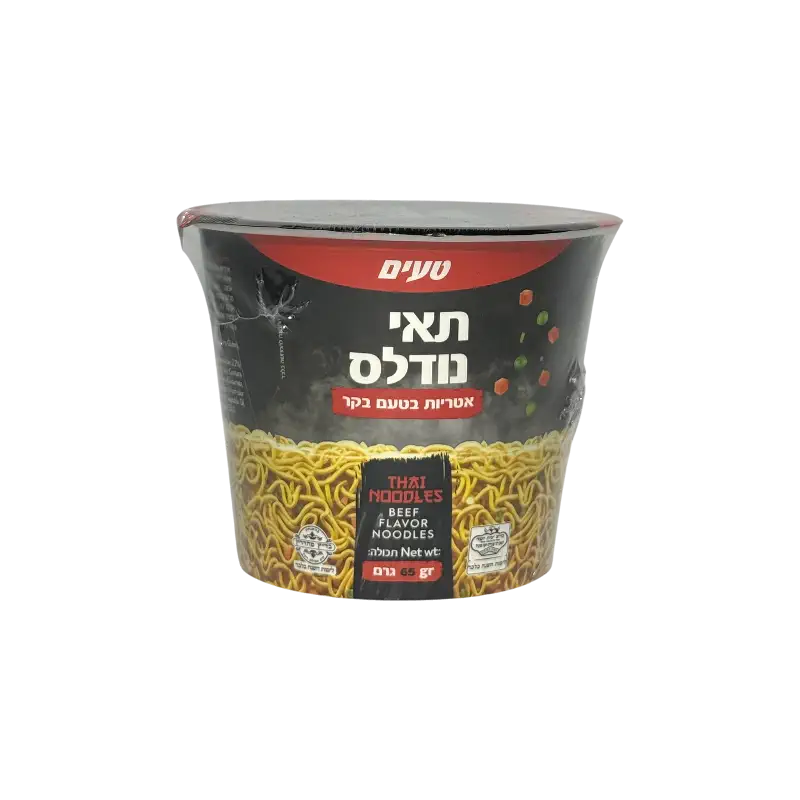 Ta’amim Thai Noodles – Beef Flavor (Cup, 65 g)