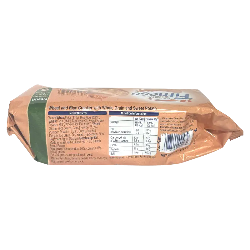 Fitness Thin Crackers with Sweet Potato – Whole Grain Crackers