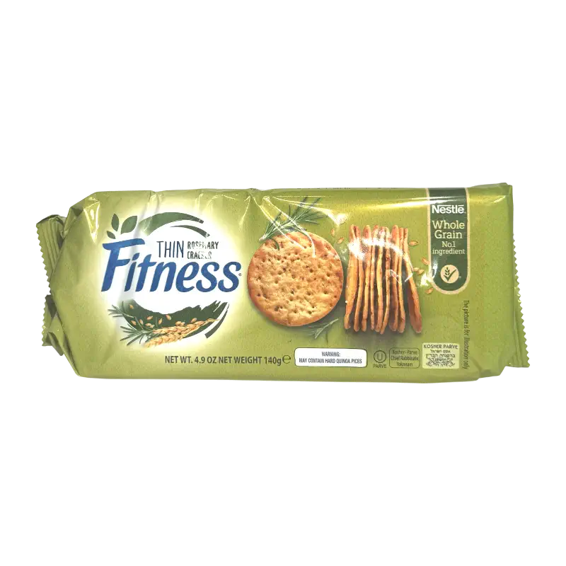 Fitness Thin Whole Grain Crackers – Rosemary & Garlic