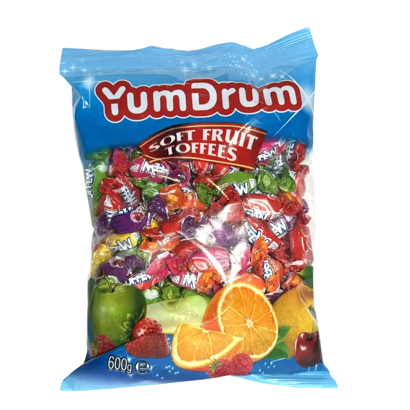 YumDrum Soft Fruit Toffees – Fruit Flavored Chewy Candies
