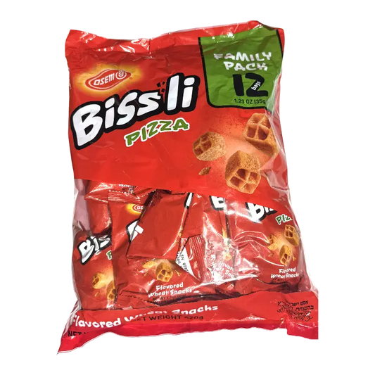 Osem Bissli Pizza Family Pack – Pizza Flavored Wheat Snacks