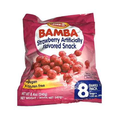 Osem Bamba Strawberry Artificially Flavored Snack – Family Pack