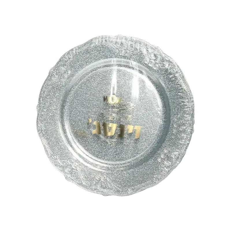 Wow! Decorative Disposable Plates Silver Elegant Design 10 pcs