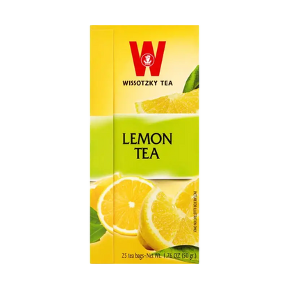Wissotzky Lemon Tea – Black Tea with Lemon (25 Tea Bags)
