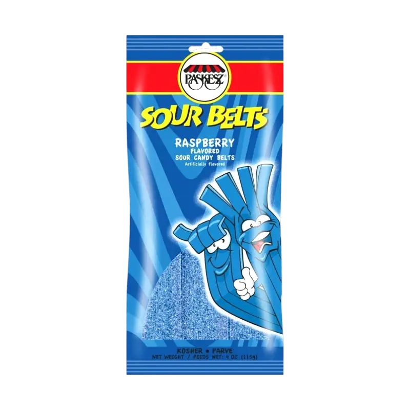 Paskesz Sour Raspberry Candy Sticks (115 g)