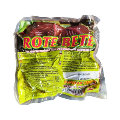 Cooked Peeled Beetroot (Rote Bete) Vacuum Packed