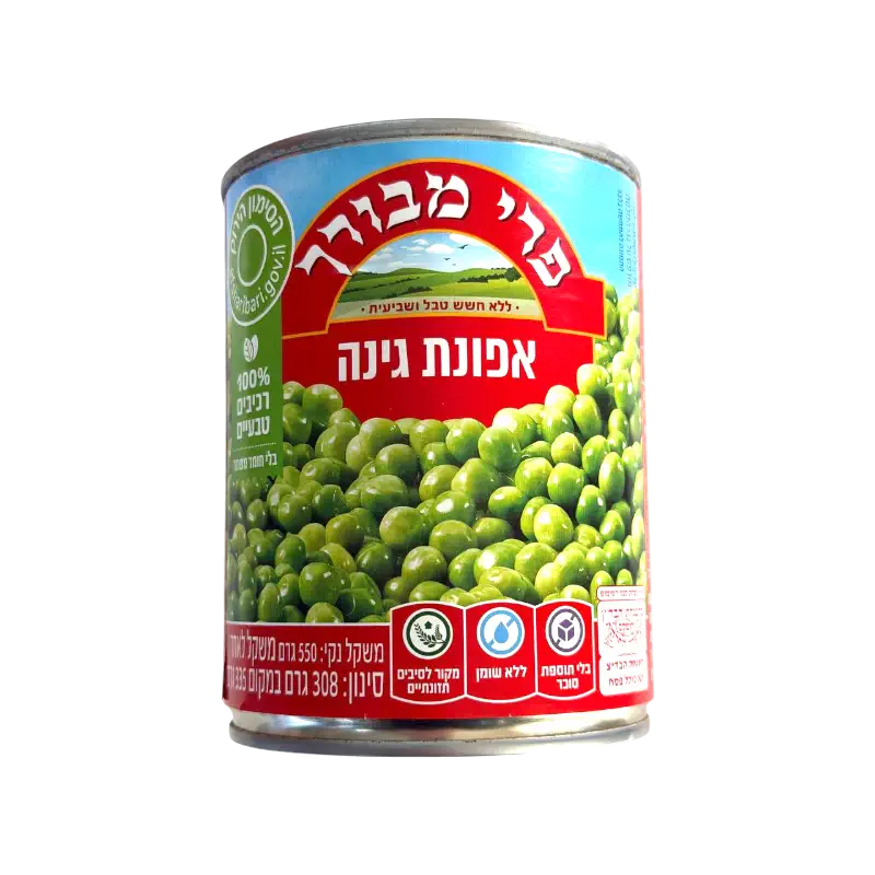 Pri Mevorah Green Peas Canned Vegetables