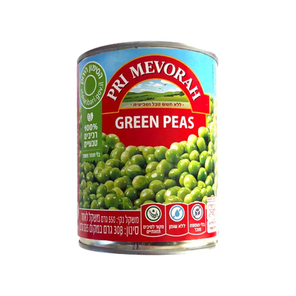 Pri Mevorah Green Peas Canned Vegetables