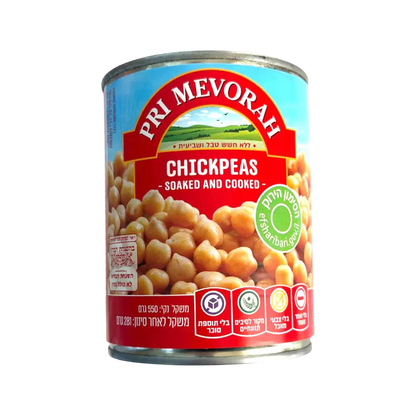 Pri Mevorah Chickpeas Soaked and Cooked Canned Legumes