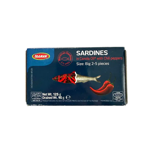 Taaman Sardines in Canola Oil with Chili Peppers Canned Fish