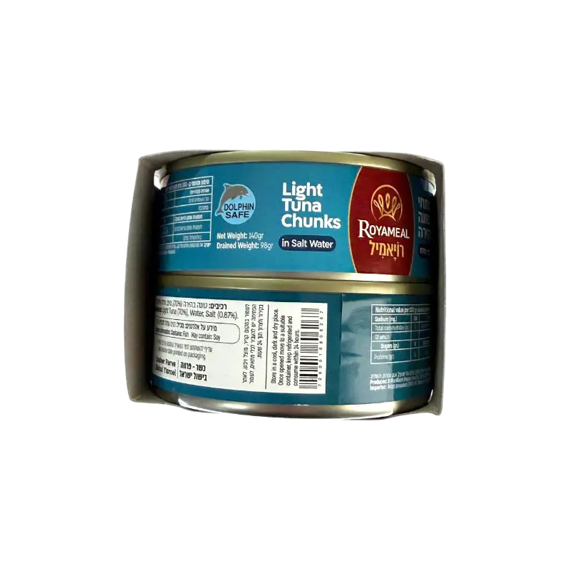 Royameal Light Tuna Chunks in Salt Water Canned Fish