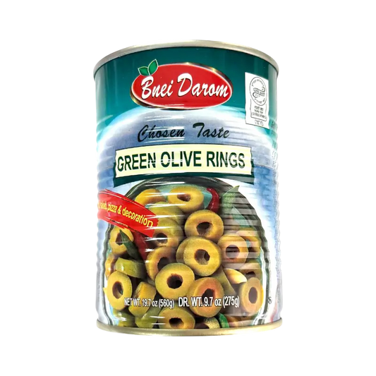 Bnei Darom Green Olive Rings
