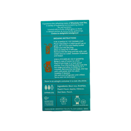 Wissotzky Iced Tea Peach (Black Tea)