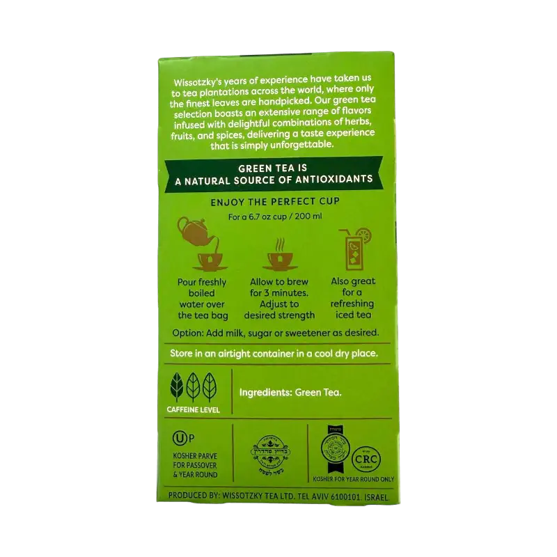 Wissotzky Pure Green Tea