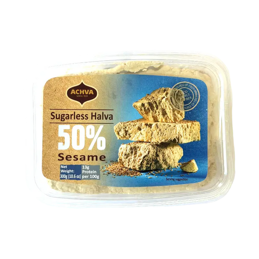 Achva Sugarless Halva – 50% Sesame