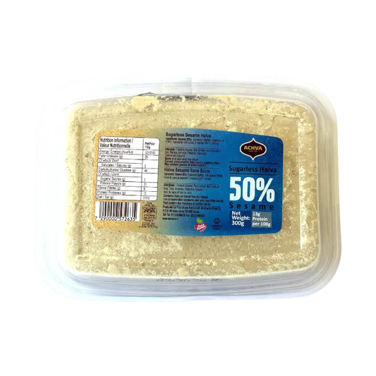 Achva Sugarless Halva – 50% Sesame