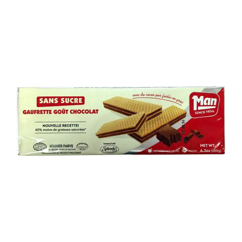 Man Sugar‑Free Chocolate Wafer Cookies