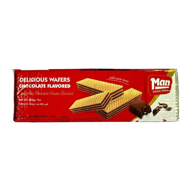 Man Chocolate‑Flavored Wafer Cookies