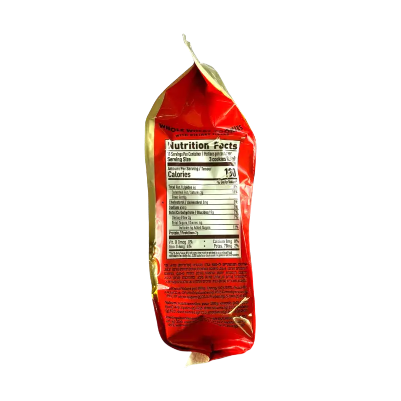 Man Whole Wheat Cookies with Dietary Fibers