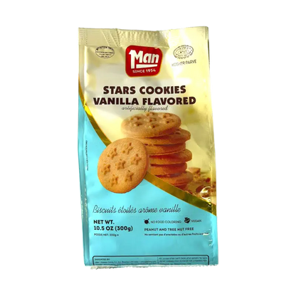 Man Stars Cookies – Vanilla Flavored