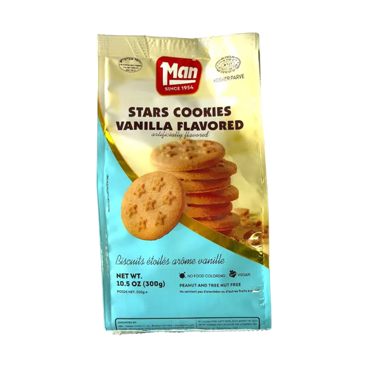 Man Stars Cookies – Vanilla Flavored