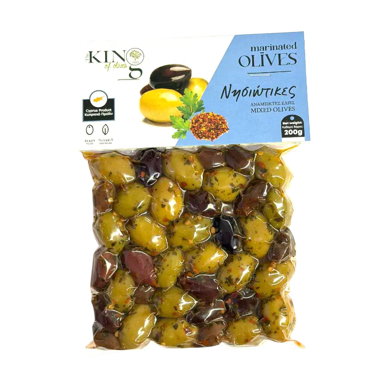 The King of Olives – Marinated Mixed Olives