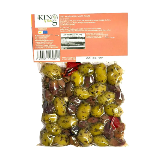 The King of Olives – Marinated Mixed Olives