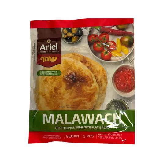 Ariel Malawach Traditional Yemenite Flatbread (Frozen, 5 pcs)