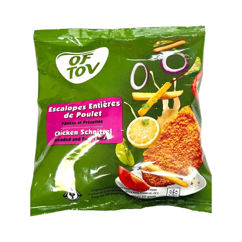 Of Tov Breaded Chicken Schnitzel Fully Cooked (Frozen)