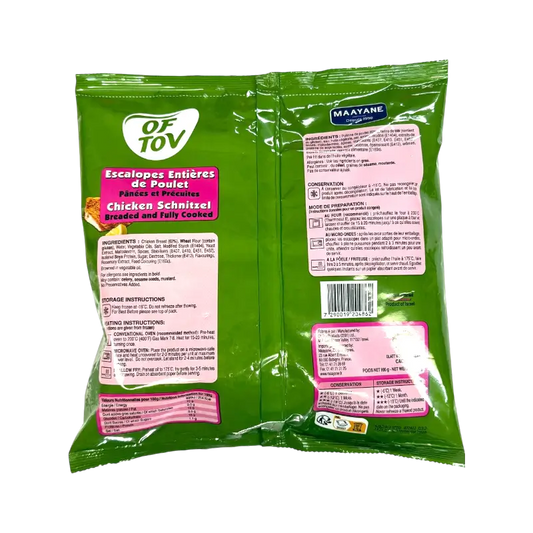 Of Tov Breaded Chicken Schnitzel Fully Cooked (Frozen)