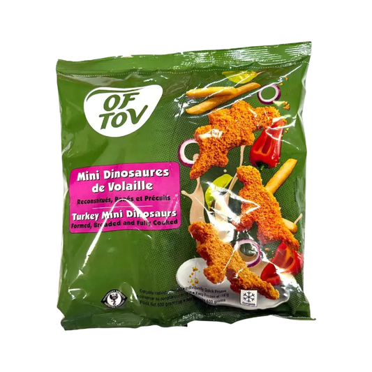 Of Tov Turkey Mini Dinosaurs Breaded Nuggets (Fully Cooked, Frozen)