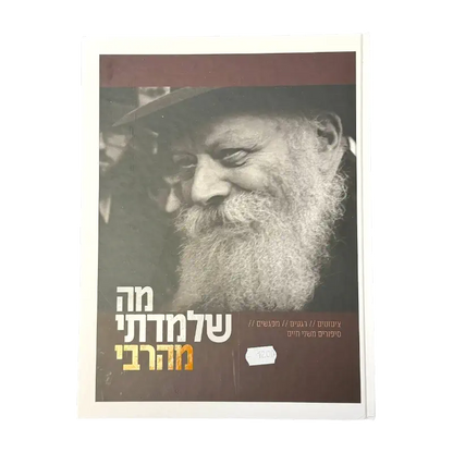 “What I Learned from the Rebbe” (מה שלמדתי מהרבי) – Hebrew Book