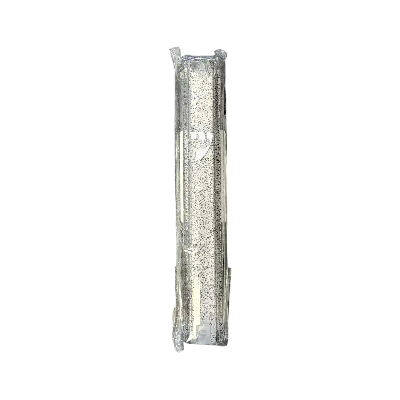 Transparent Mezuzah Case – Textured Design with Shin Letter