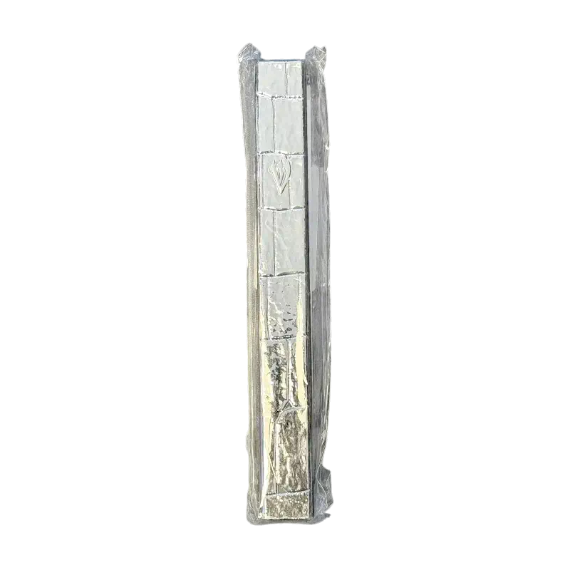 Decorative Mezuzah Case – Stone Pattern Design with Shin Letter