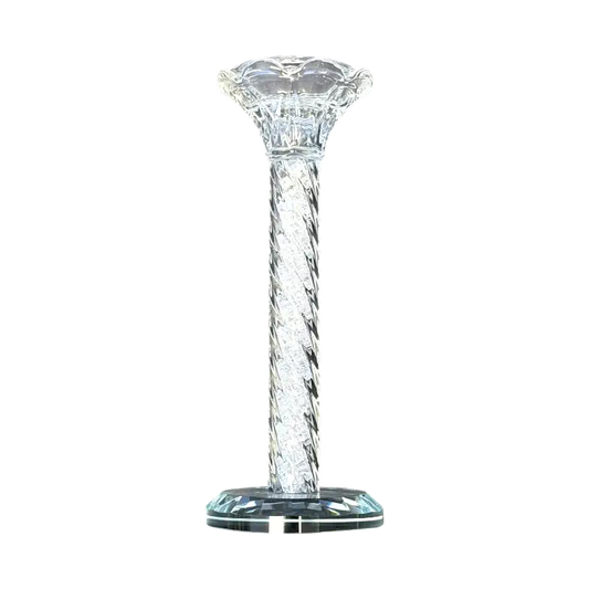 Crystal Candlestick – Elegant Clear Glass Design