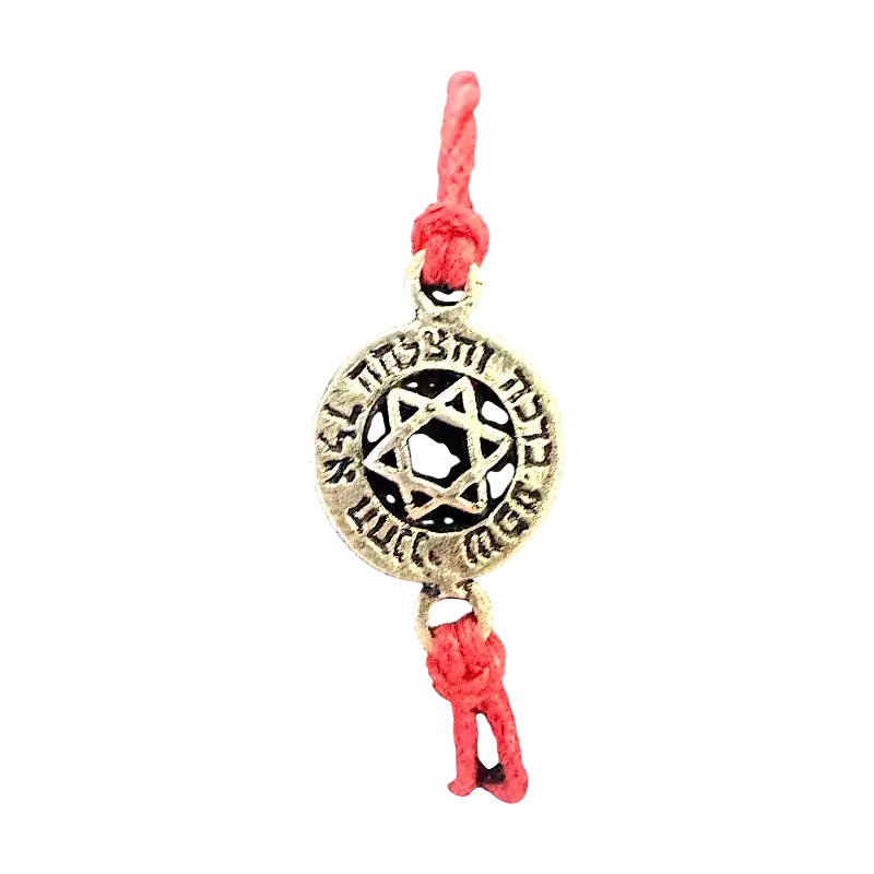 Red String Bracelet – Star of David Protection Amulet