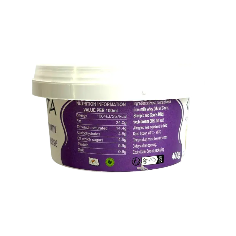 Cypriota Kosher Cream Cheese Dairy Spread 400g