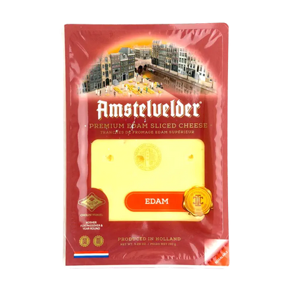 Amstelvelder Kosher Edam Sliced Cheese Dairy Product 150g