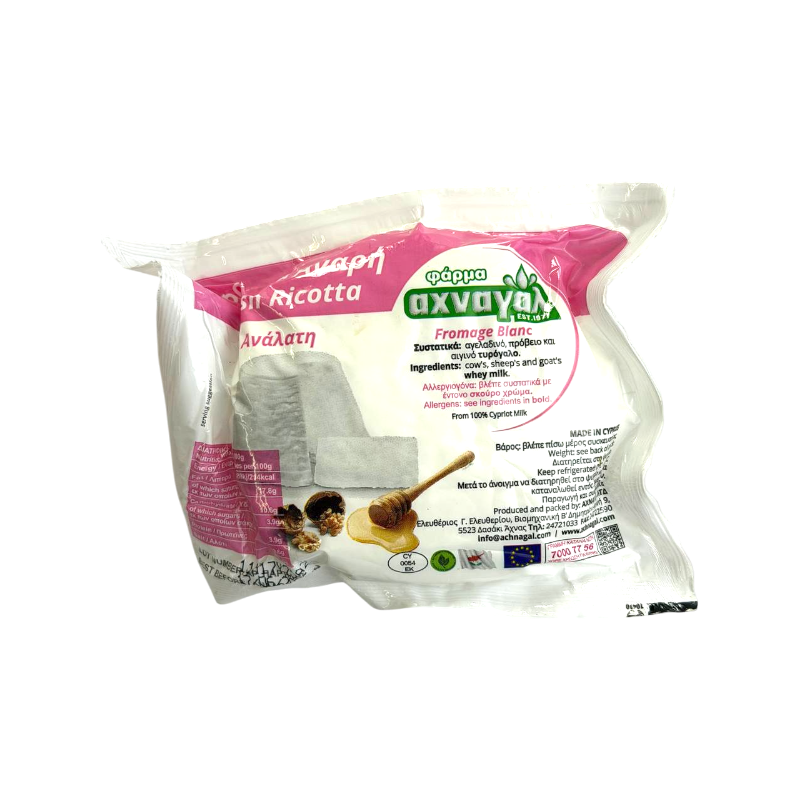Achna Kosher Ricotta Cheese Dairy Product 300g