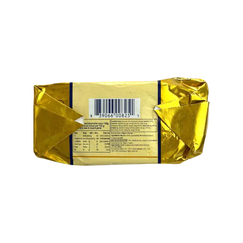 Makabi Kosher French Unsalted Butter Dairy Product 125g