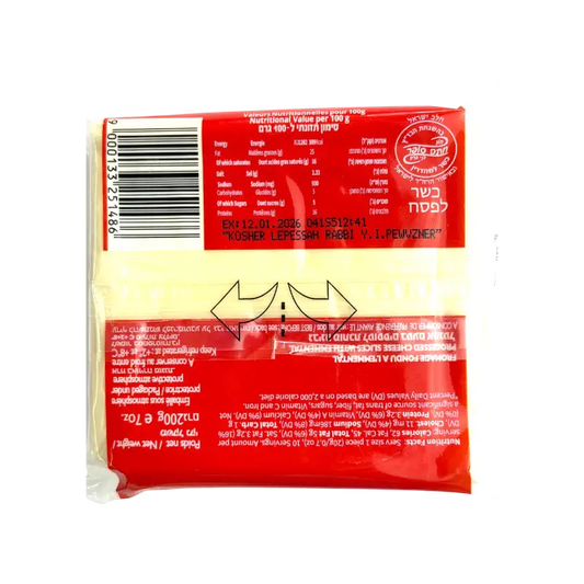 Makabi Kosher Toast Cheese Slices Emmental Flavour Dairy Product 200g