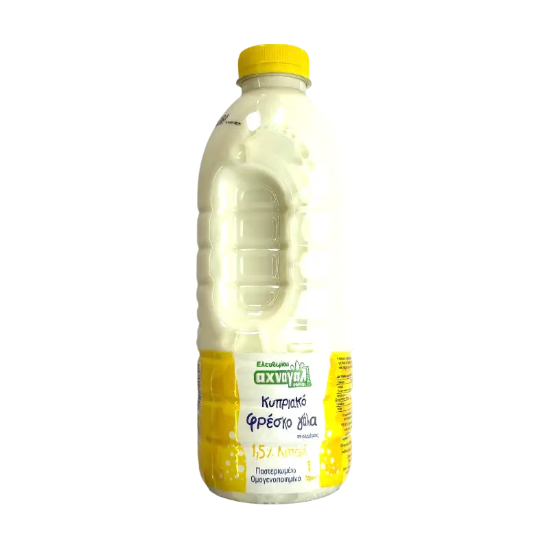 Achna Kosher Fresh Milk 1.5% Fat Dairy Drink 1L