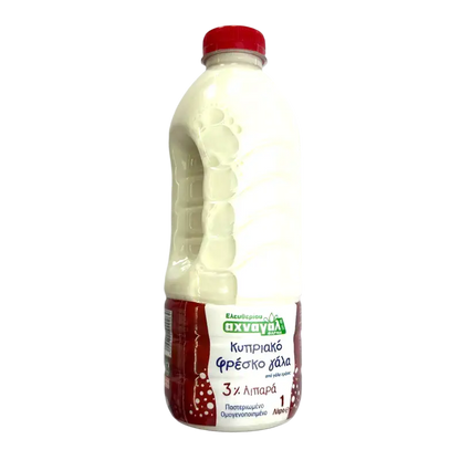 Achna Kosher Fresh Milk 3% Fat Dairy Drink 1L