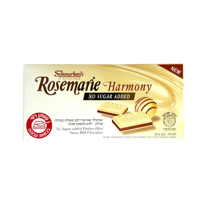 Schmerling's Rosemarie Harmony No Sugar Added Milk Chocolate with Praline Filling 100g
