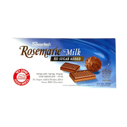 Schmerling's Rosemarie Milk No Sugar Added Chocolate with Praline Filling 100g