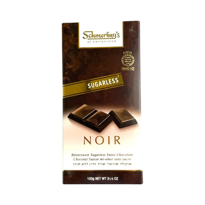 Schmerling's Noir Sugarless Bittersweet Swiss Chocolate 100g